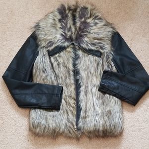Faux fur jacket